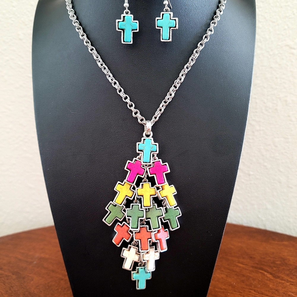 Cross themed costume jewelry